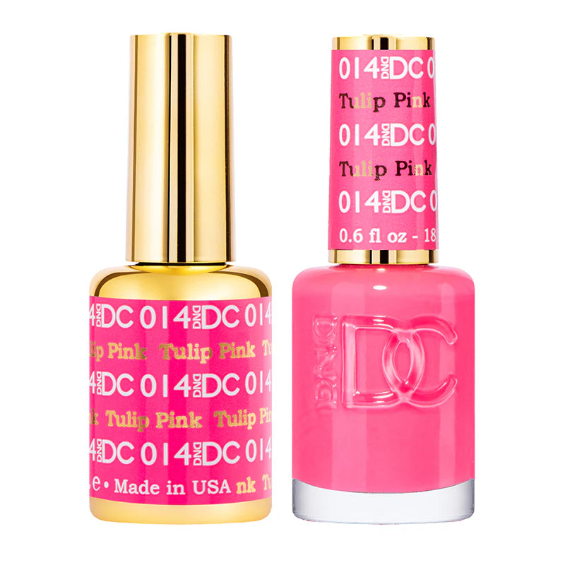 #014 - DND DC Gel UV/LED Soak Off Gel Polish - Tulip Pink