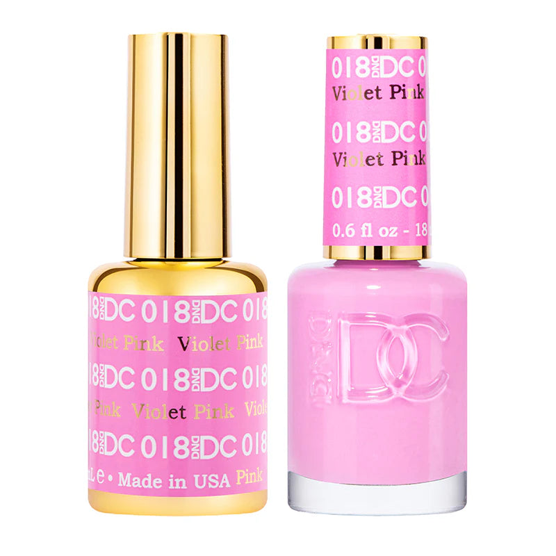 #018 - DND DC Gel UV/LED Soak Off Gel Polish - Violet Pink