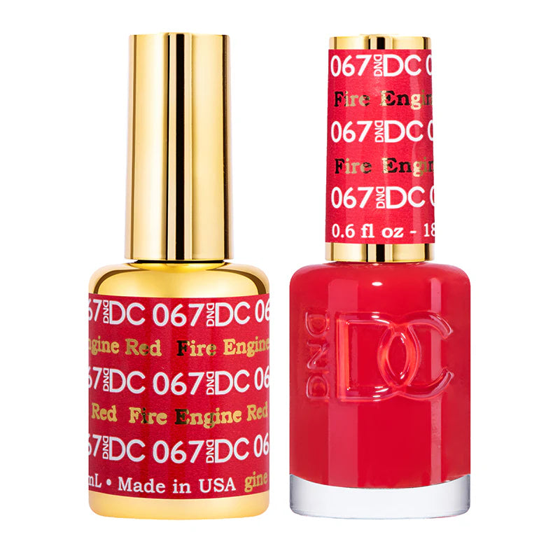 067 - DND DC Gel UV/LED Soak Off Gel Polish - Fire Engine Red