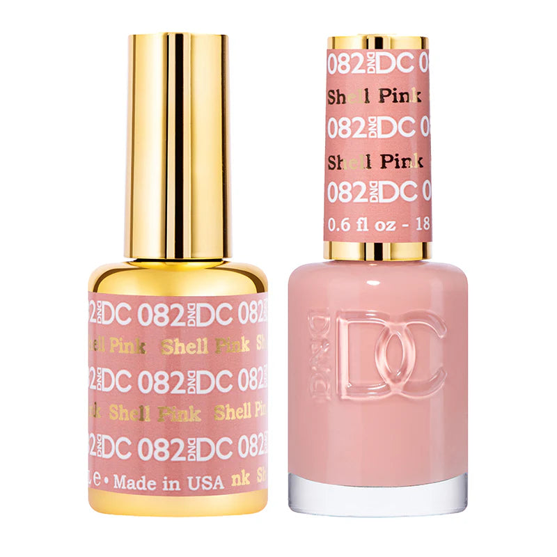 #082 - DND DC Gel UV/LED Soak Off Gel Polish - Shell Pink