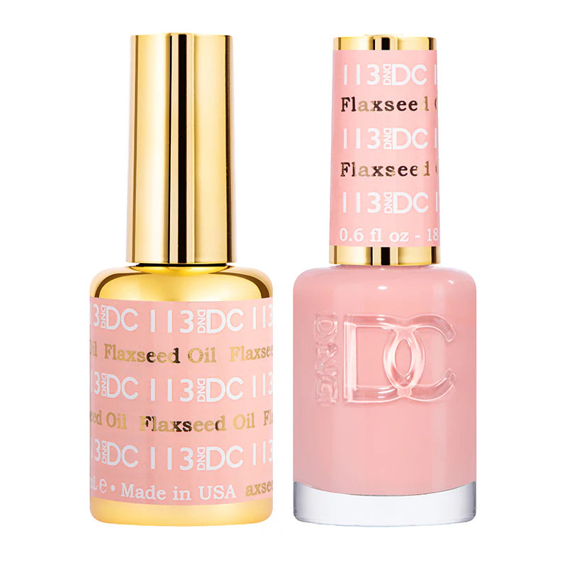 #113 - DND DC Gel UV/LED Soak Off Gel Polish - Flaxseed Oil