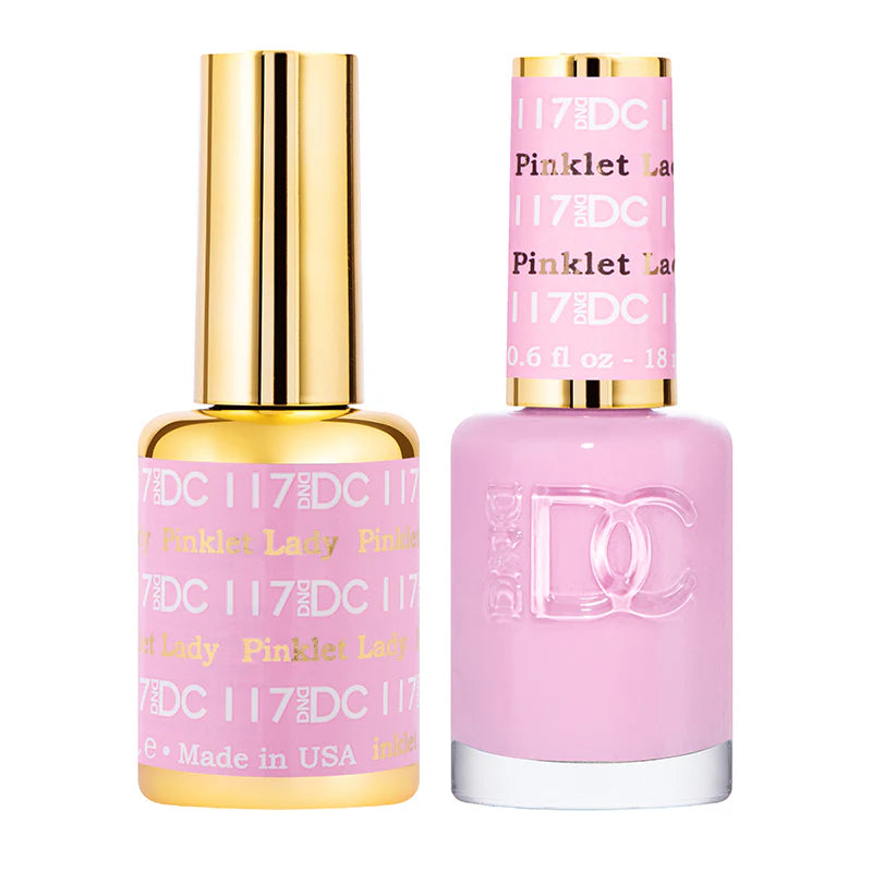 117 - DND DC Gel UV/LED Soak Off Gel Polish - Pinklet Lady