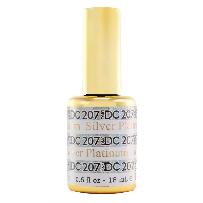 #207 - DND DC Gel UV/LED Soak Off Gel Polish - Silver