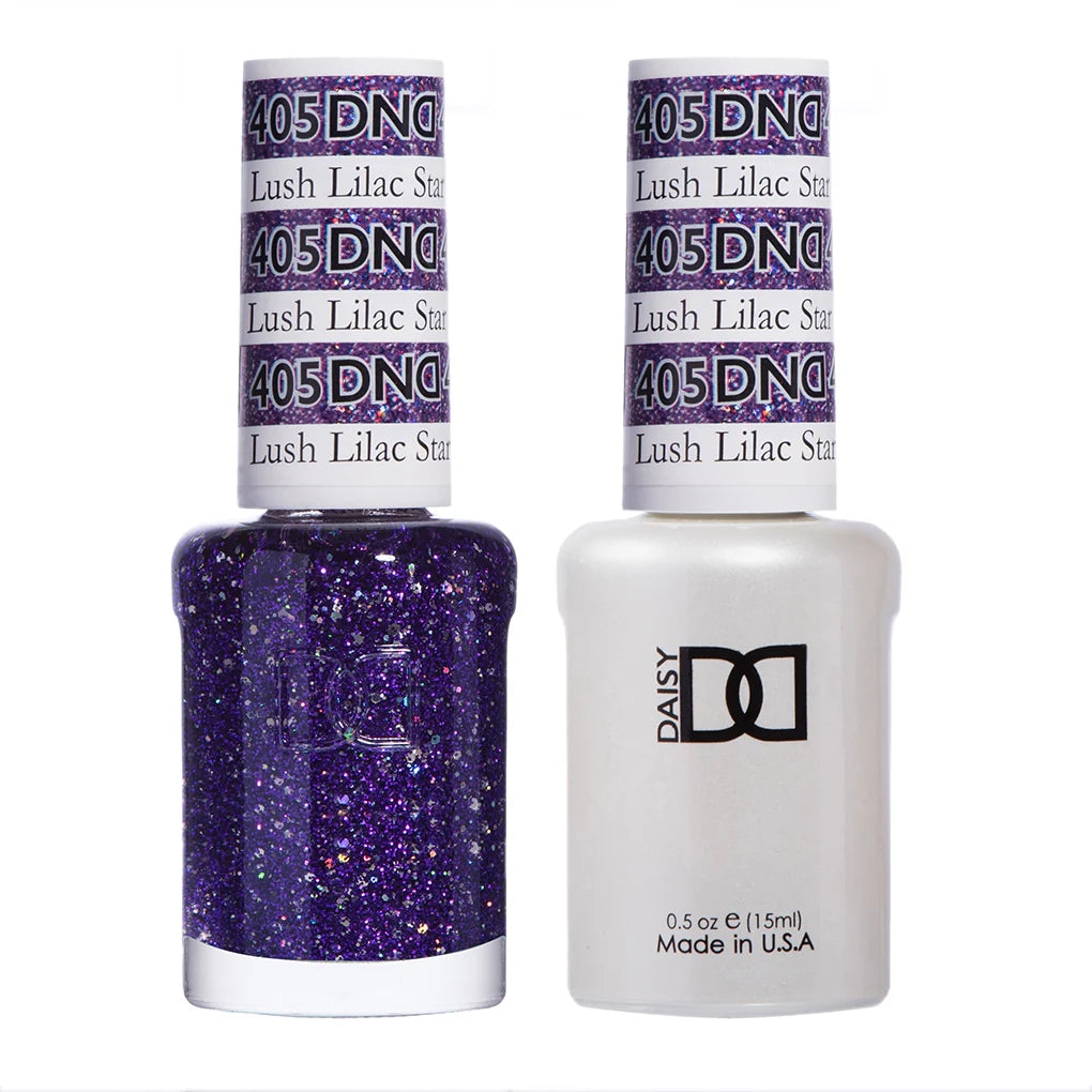 405 - DND Gel UV/LED Soak Off Gel polish - Lush Lilac Star