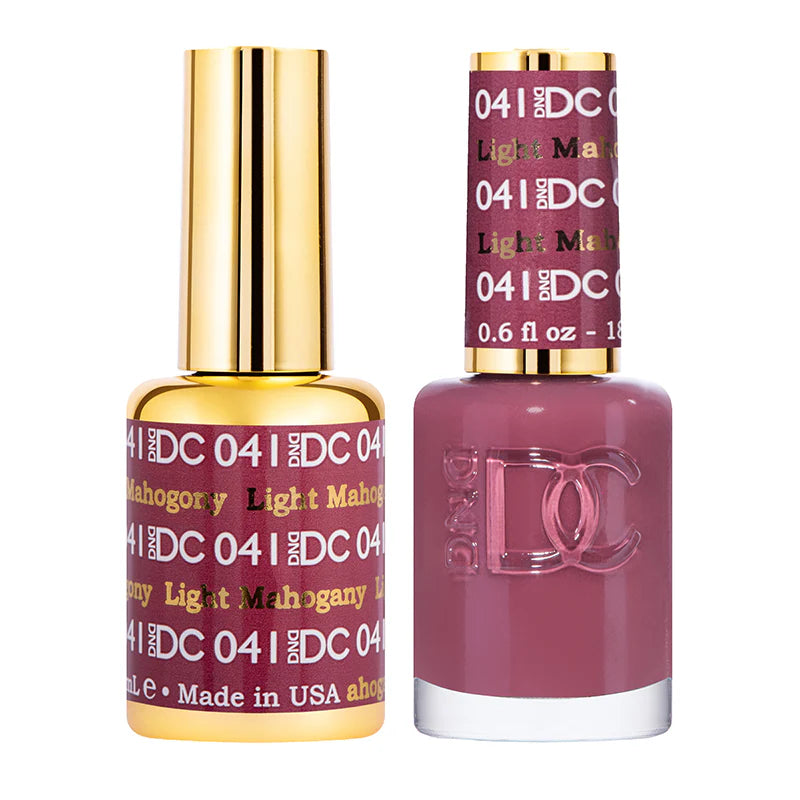 #041 - DND DC Gel UV/LED Soak Off Gel Polish - Light Mahogany