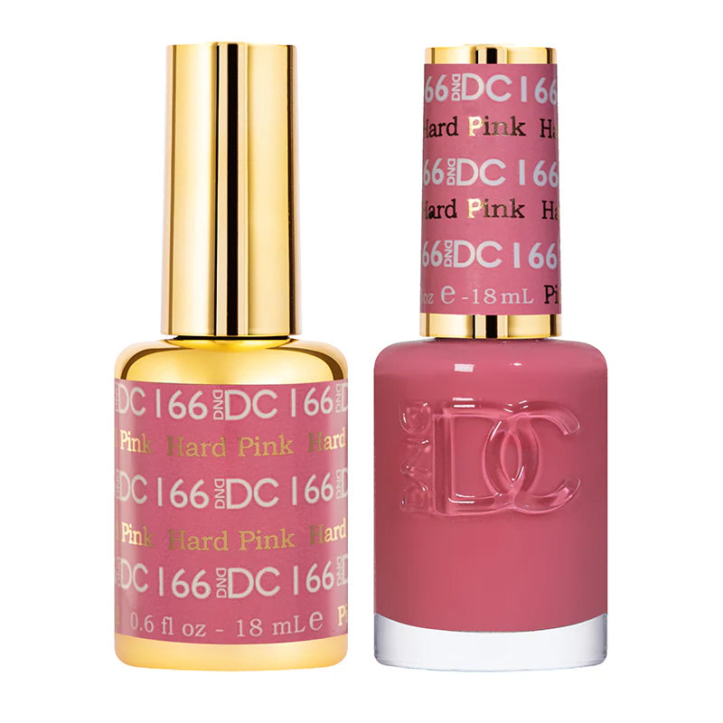 #166 - DND DC Gel UV/LED Soak Off Gel Polish - Hard Pink