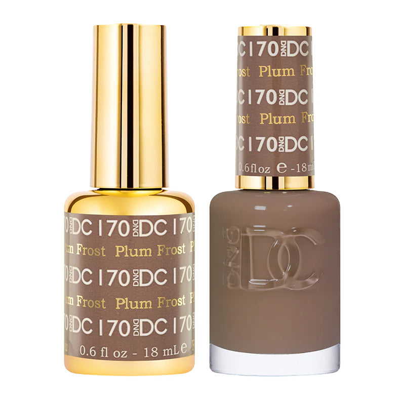 #170 - DND DC Gel UV/LED Soak Off Gel Polish - Plum Frost