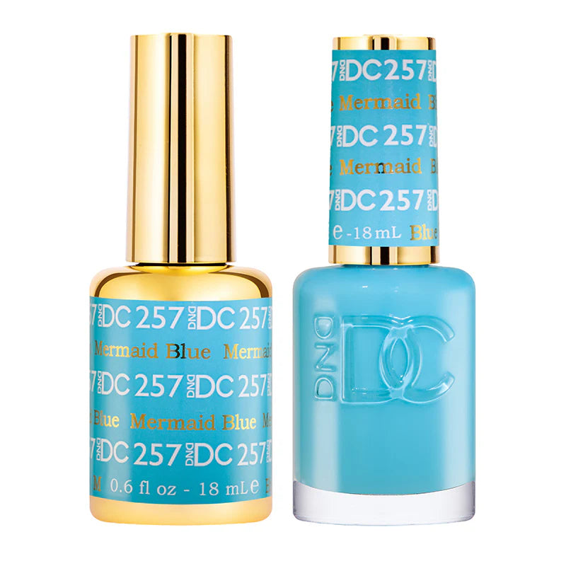 #257 - DND DC Gel UV/LED Soak Off Gel Polish - Mermaid Blue