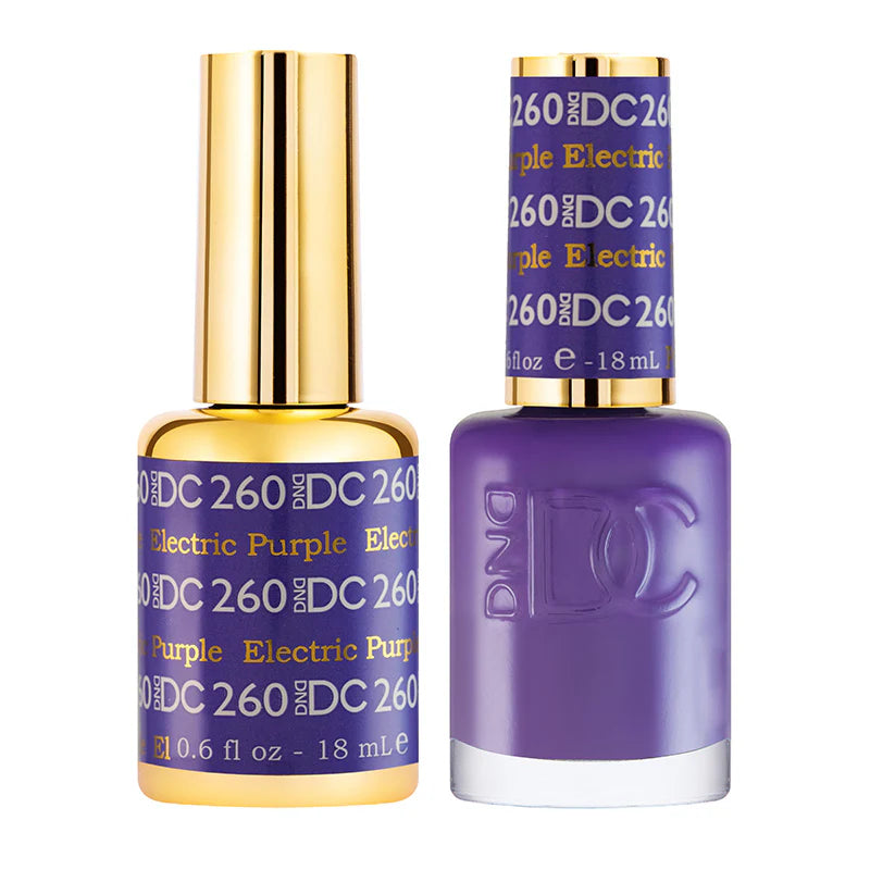 #260 - DND DC Gel UV/LED Soak Off Gel Polish - Electric Purple
