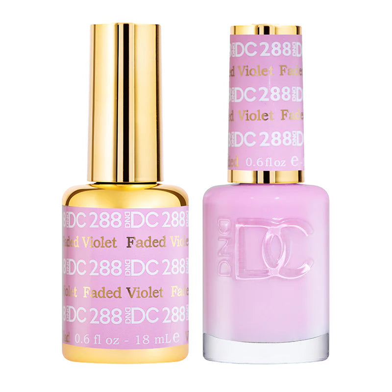 #288 - DND DC Gel UV/LED Soak Off Gel Polish - Faded Violet