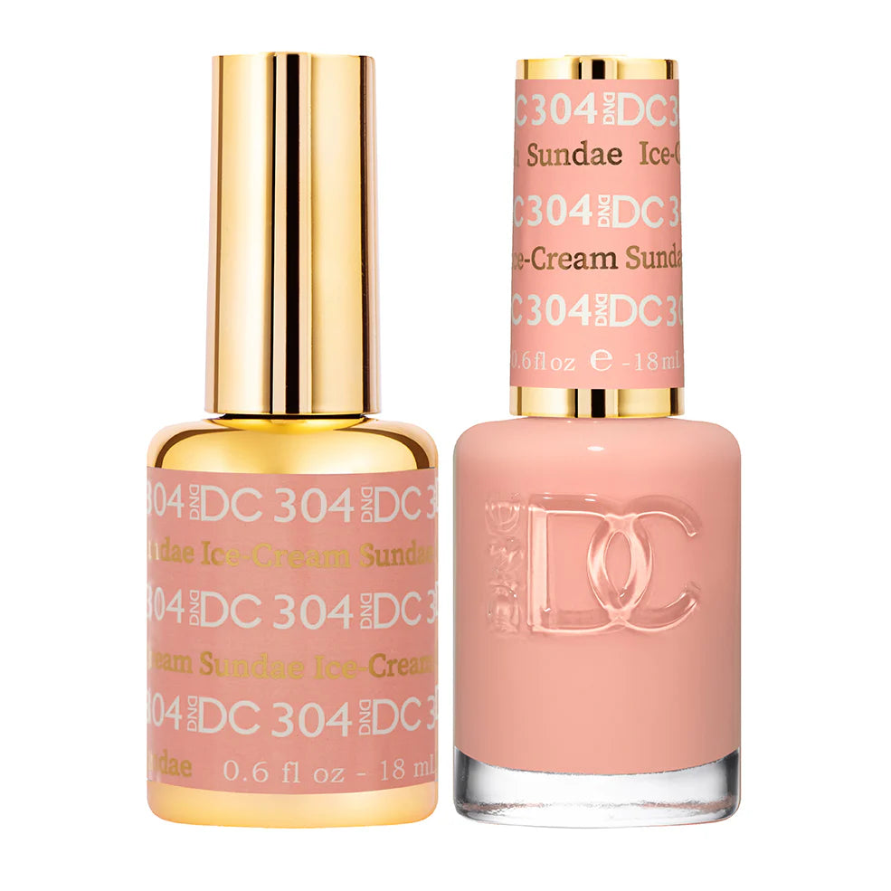 #304 - DND DC Gel UV/LED Soak Off Gel Polish - Ice Cream Sundae