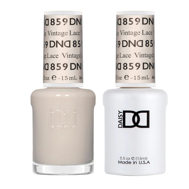 #859 - DND Gel UV/LED Soak Off Gel polish - Vintage Lace