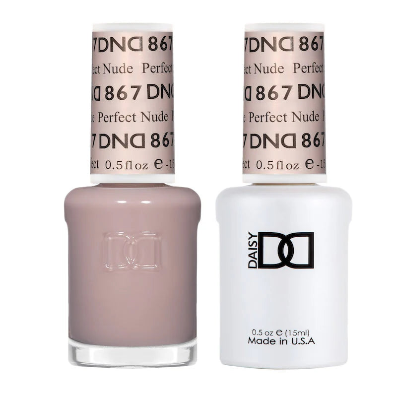 #867 - DND Gel UV/LED Soak Off Gel polish - Perfect Nude