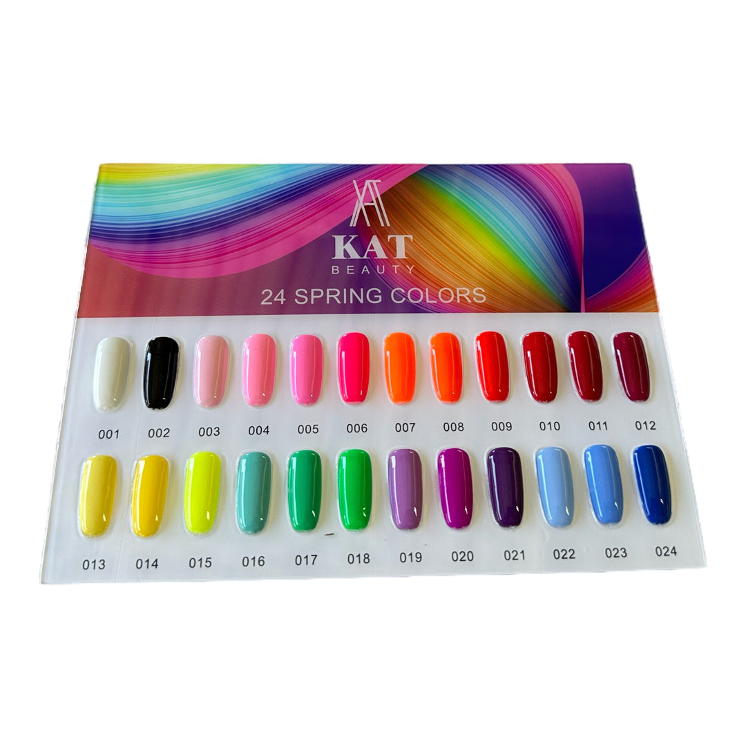 #000 - KAT Beauty UV/LED Soak Off Gel polish 3 in 1 - 24 Spring Colors