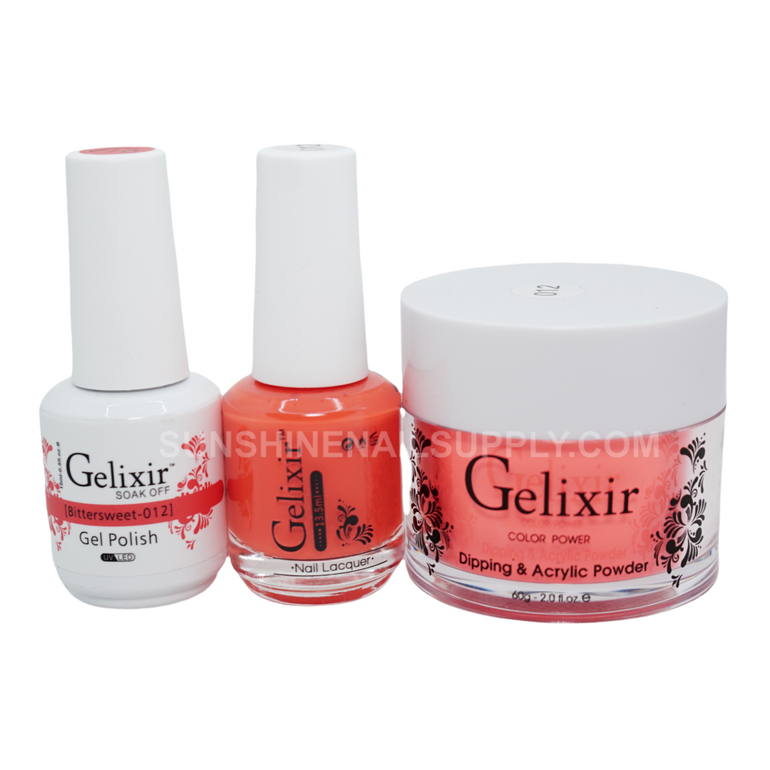 #012 - Gelixir UV/LED Soak Off Gel polish - Bittersweet 3in1