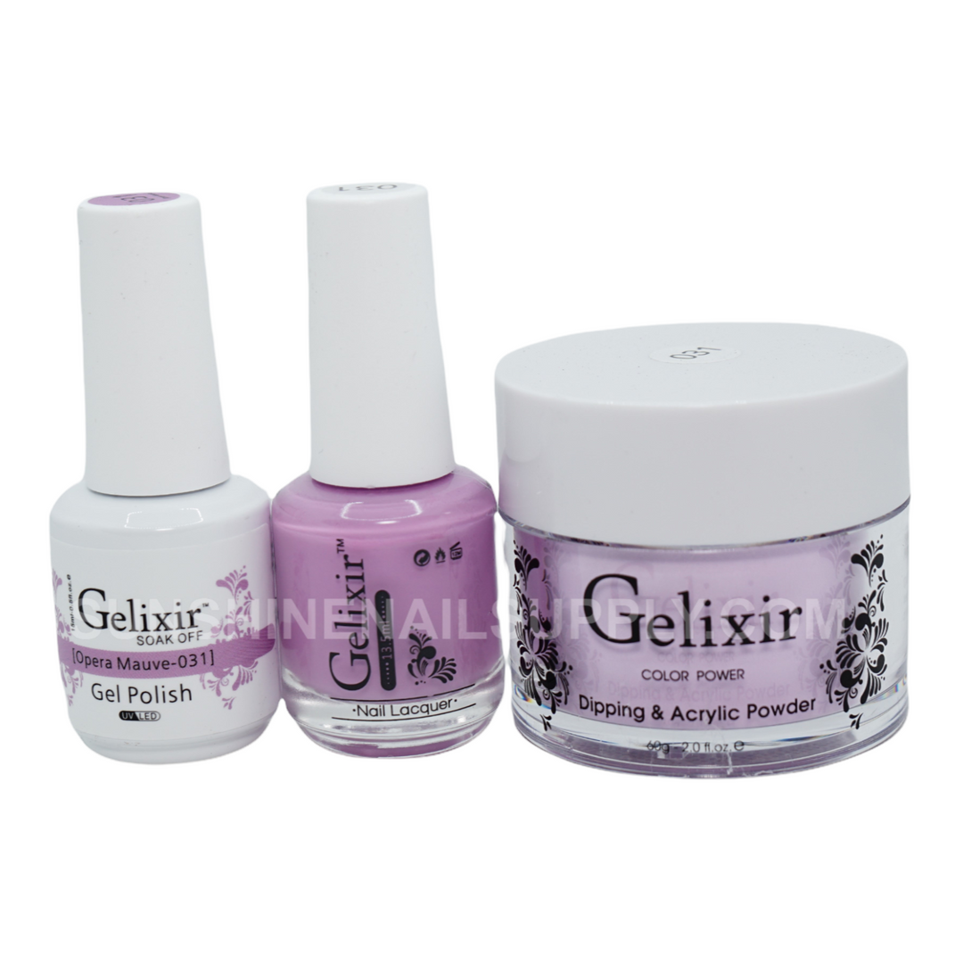 #031 - Gelixir UV/LED Soak Off Gel polish - Opera Mauve 3in1