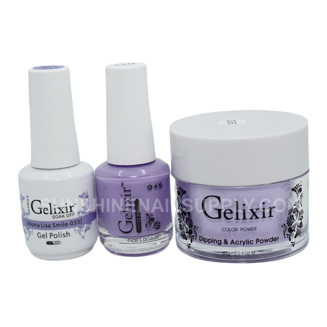 #033 - Gelixir UV/LED Soak Off Gel polish - Mona Lisa Smile 3in1