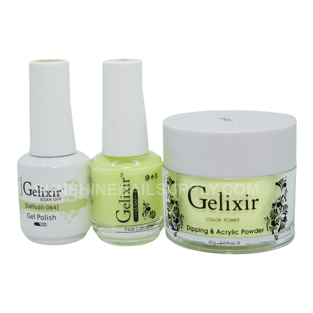 #064 - Gelixir UV/LED Soak Off Gel polish - Daffodil 3in1