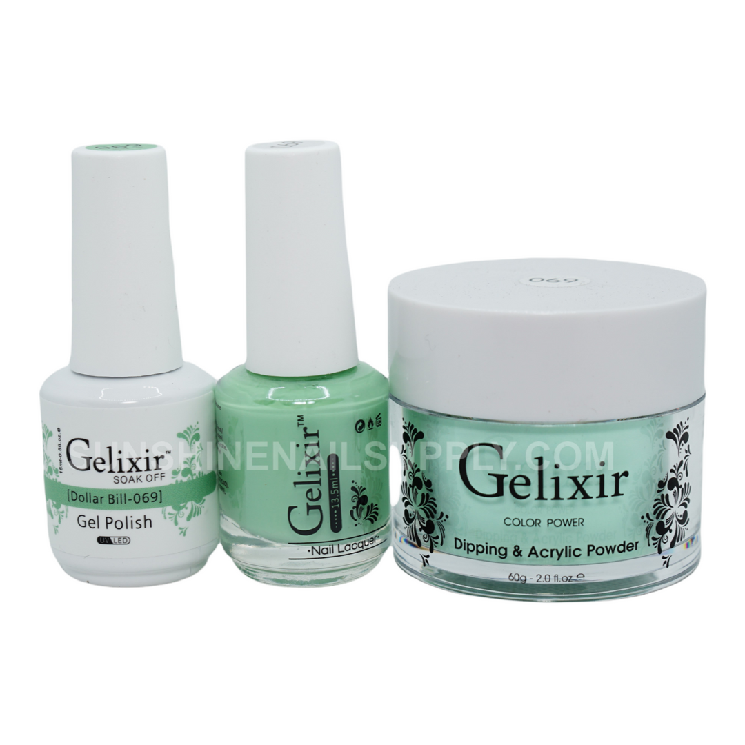 #069 - Gelixir UV/LED Soak Off Gel polish - Dollar Bill