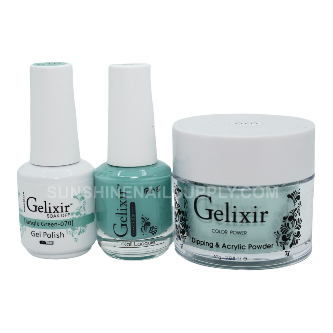 #070 - Gelixir UV/LED Soak Off Gel polish - Jungle Green