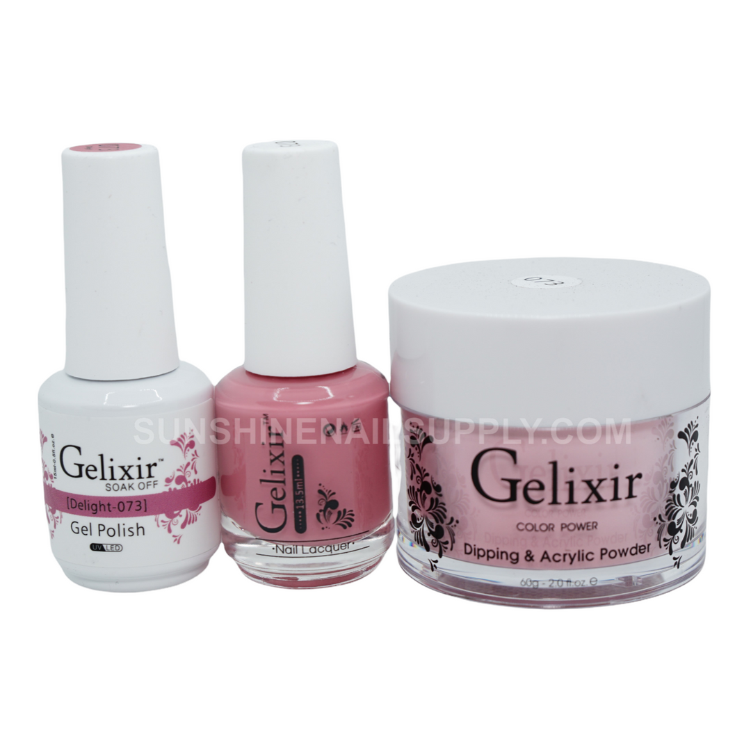 #073 - Gelixir UV/LED Soak Off Gel polish - Delight 3in1