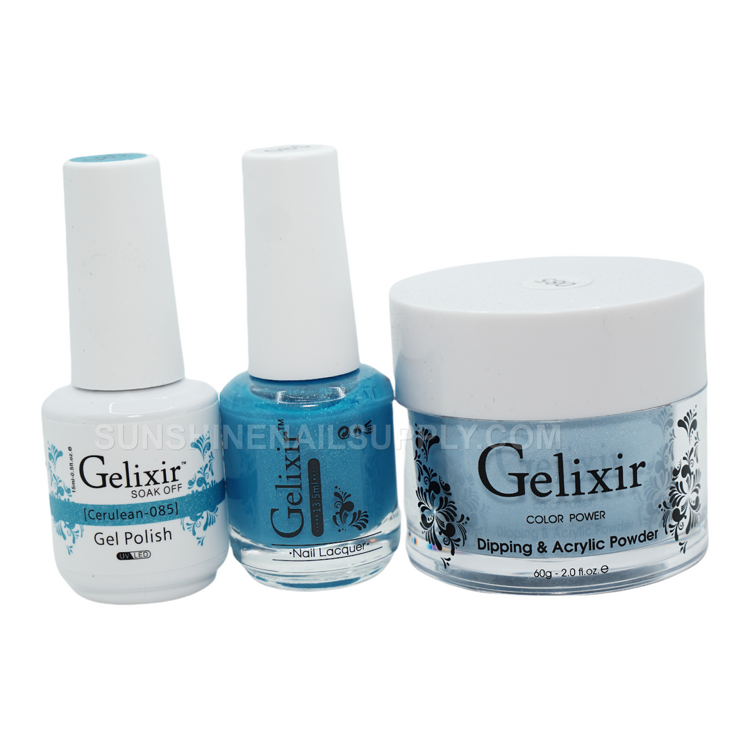 #085 - Gelixir UV/LED Soak Off Gel polish - Cerulean 3in1