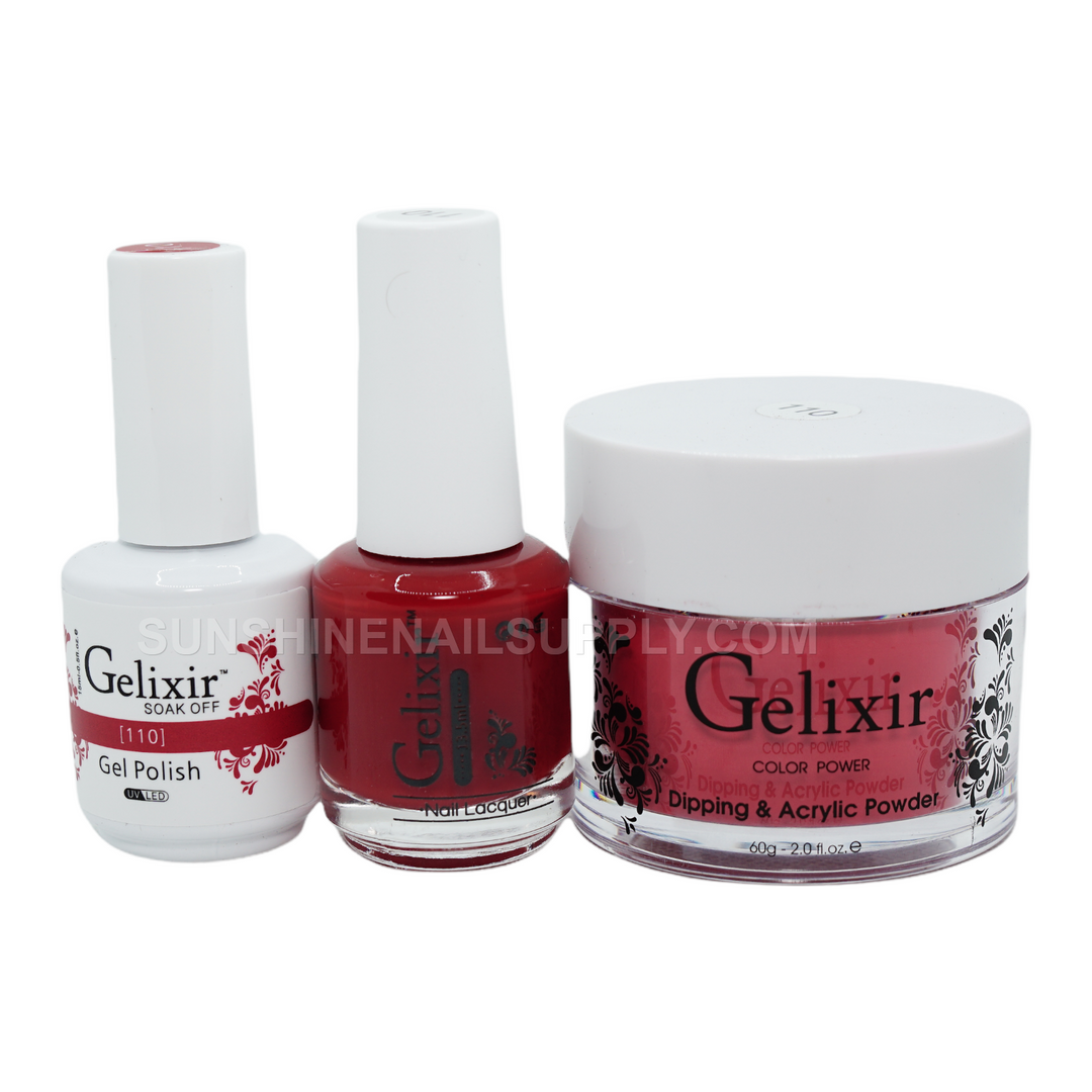 #110- Gelixir UV/LED Soak Off Matching Gel and Polish 3in1