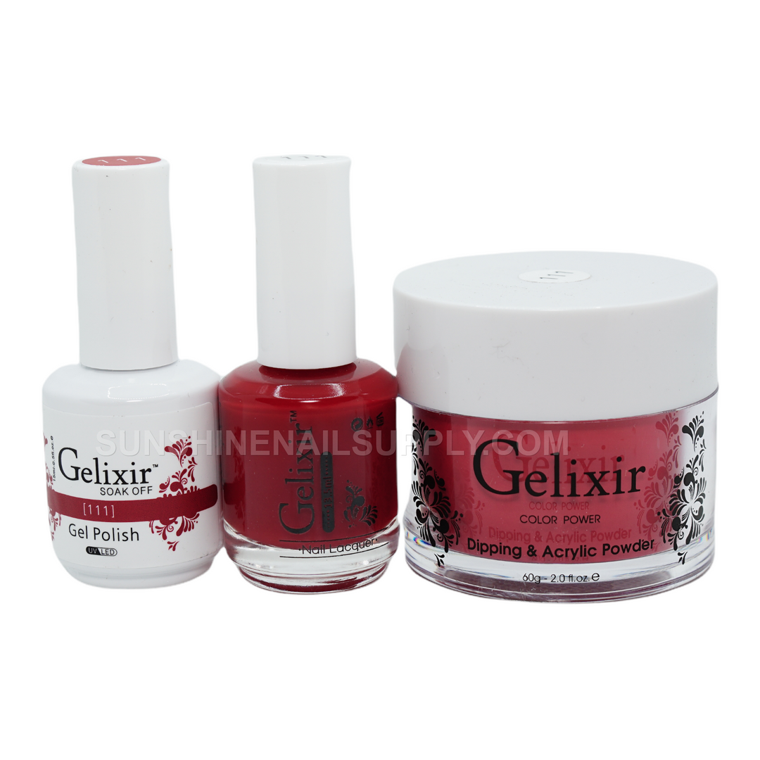 #111- Gelixir UV/LED Soak Off Matching Gel and Polish 3in1