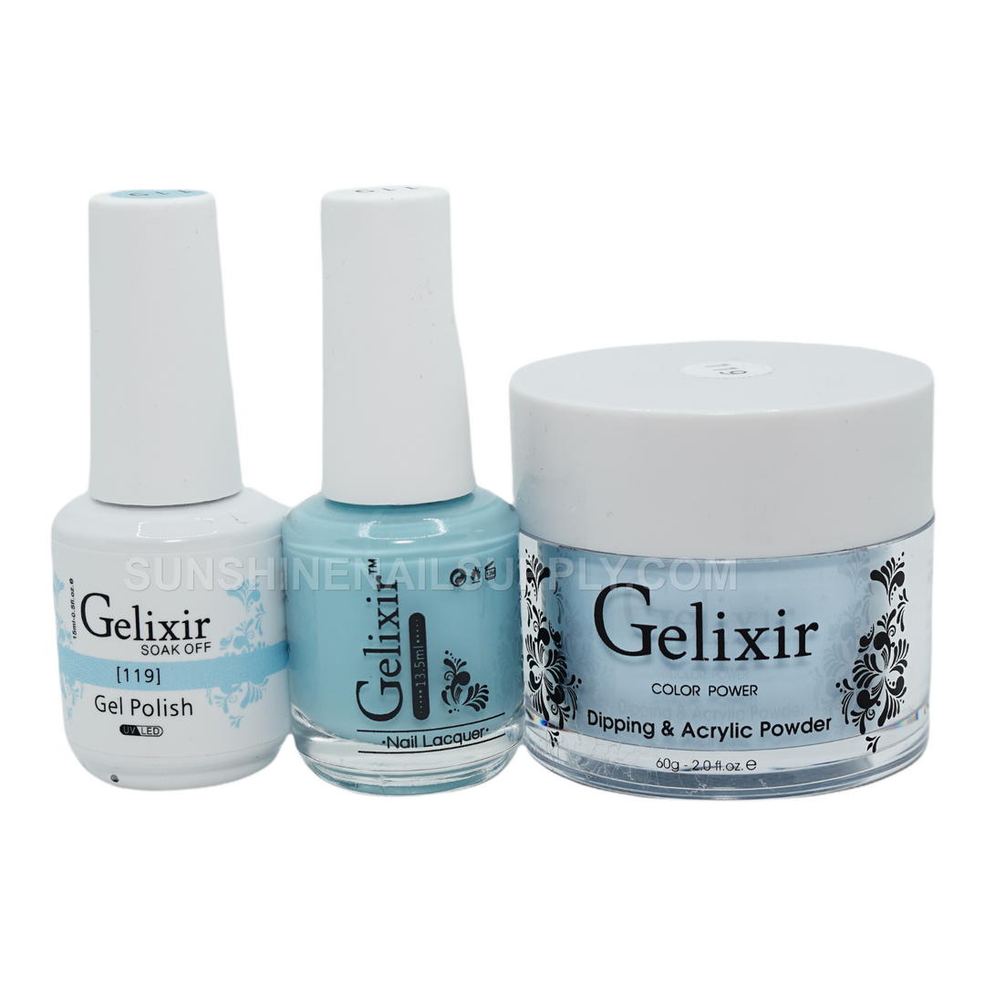 #119- Gelixir UV/LED Soak Off Matching Gel and Polish 3in1