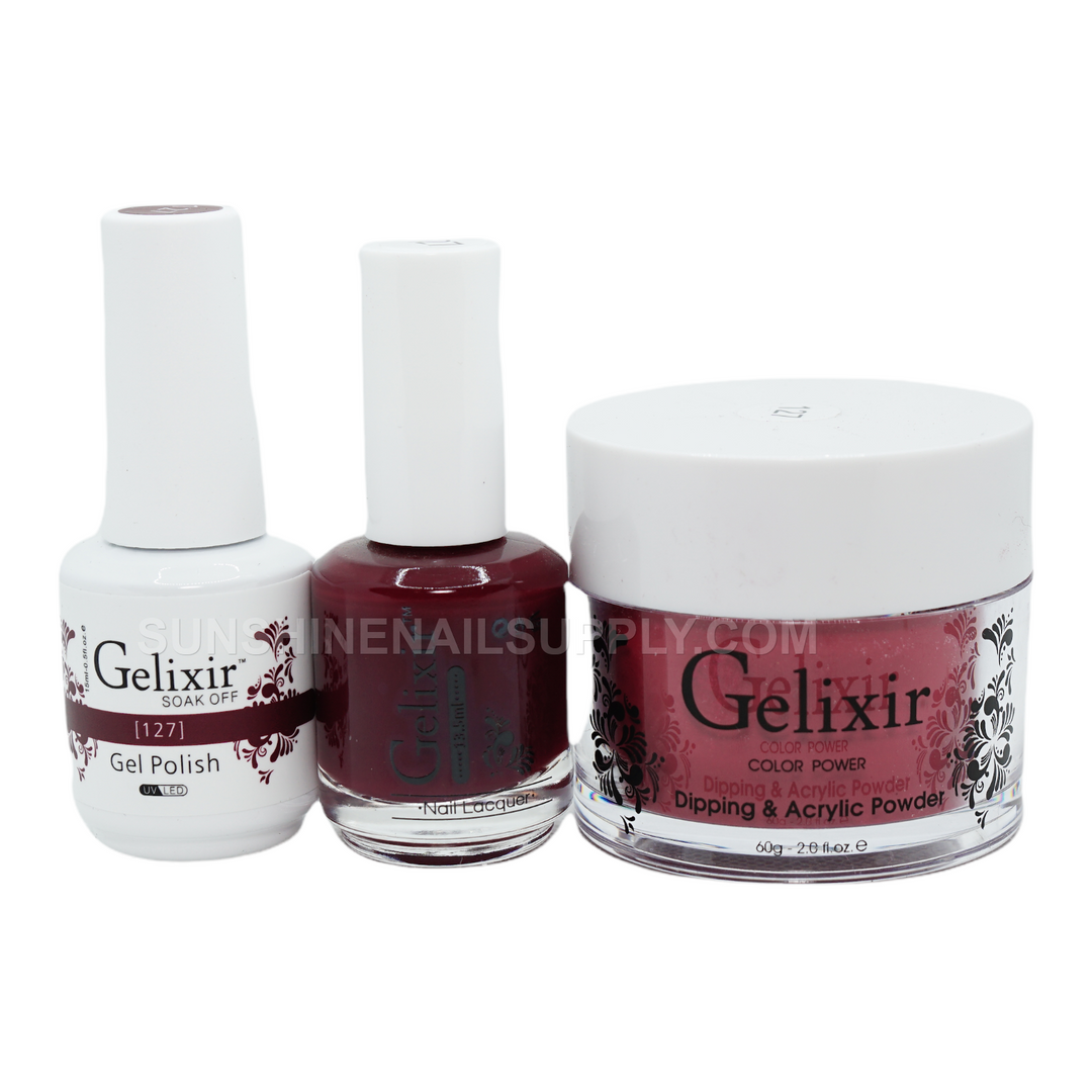 #127- Gelixir UV/LED Soak Off Matching Gel and Polish 3in1