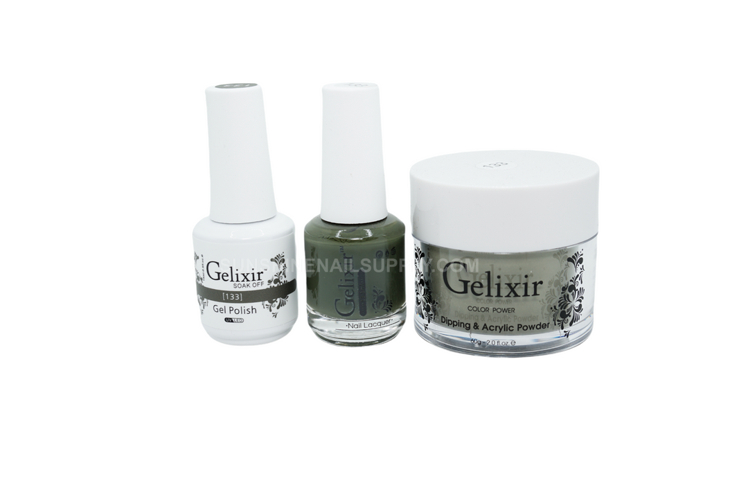 #133- Gelixir UV/LED Soak Off Matching Gel and Polish 3in1