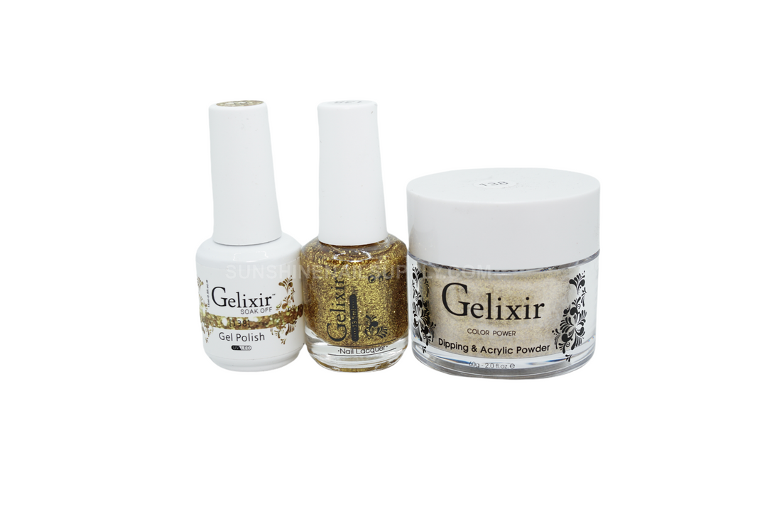 #138- Gelixir UV/LED Soak Off Matching Gel and Polish 3in1