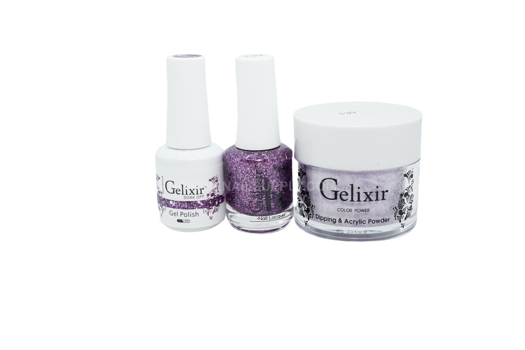 #139- Gelixir UV/LED Soak Off Matching Gel and Polish 3in1