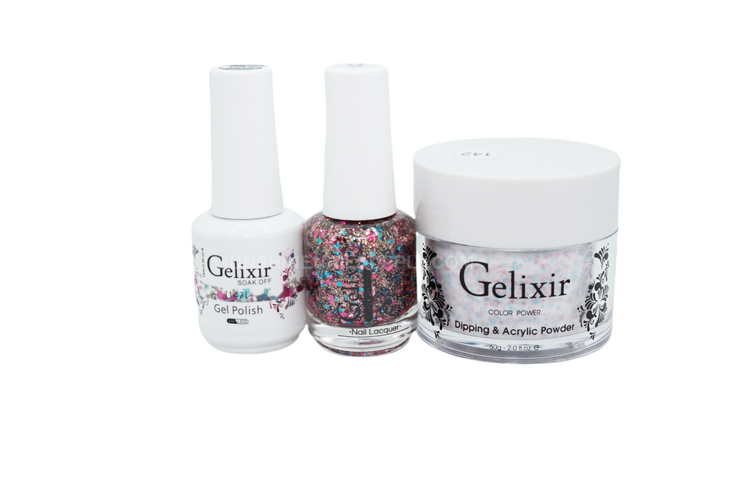 #142- Gelixir UV/LED Soak Off Matching Gel and Polish 3in1