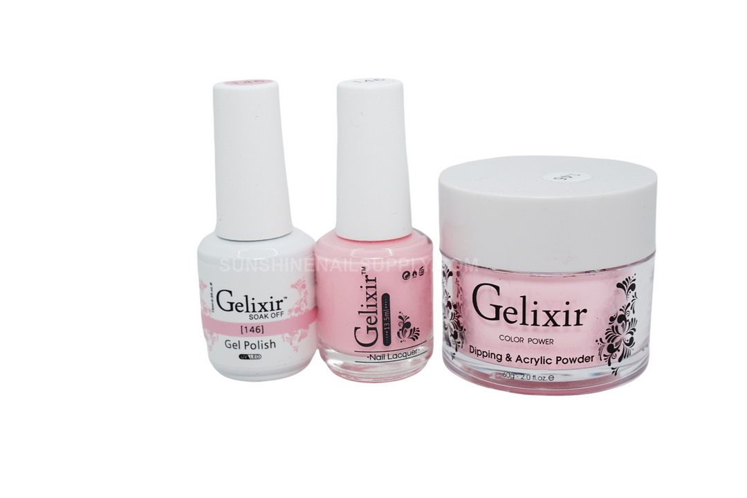 #146- Gelixir UV/LED Soak Off Matching Gel and Polish 3in1