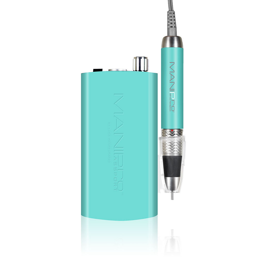 Kupa ManiPro Passport (Filing Machine) Limited Edition, TEAL (Portable Electric Nail File), KP-55 Handpiece