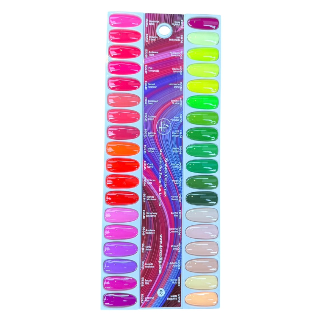 #000 - 4Ever Gel UV/LED Soak Off Gel polish complete matching set