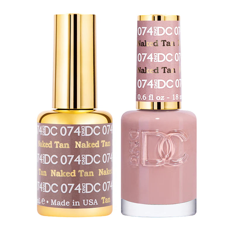 #074 - DND DC Gel UV/LED Soak Off Gel Polish - Naked Tan