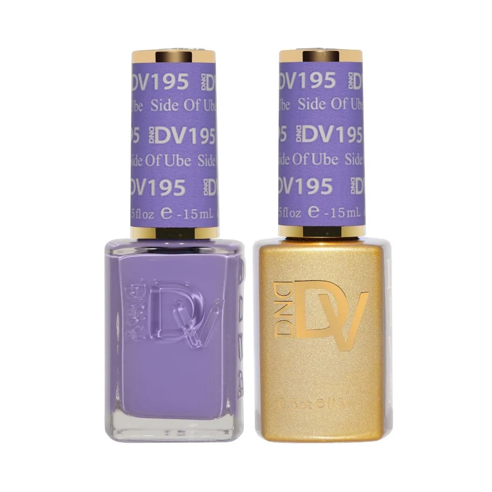 #195 - DND Diva Gel UV/LED Soak Off Gel polish - Side of Ube