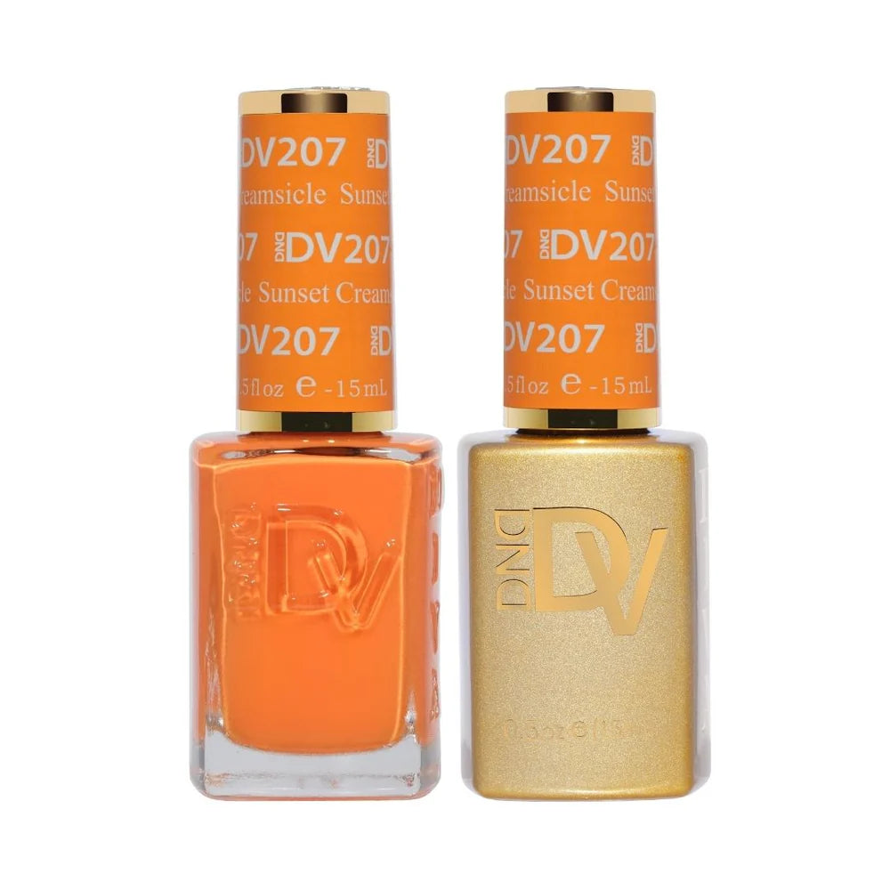 #207 - DND Diva Gel UV/LED Soak Off Gel polish - Sunset Creamsicle