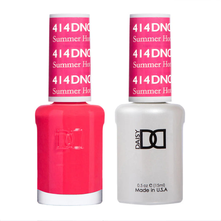 #414 - DND Gel UV/LED Soak Off Gel polish - Summer Hot Pink