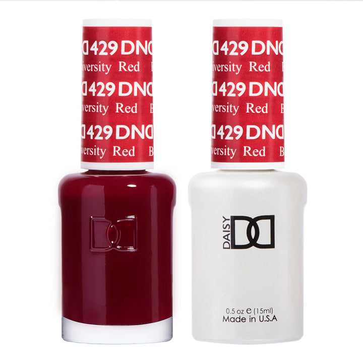 #429 - DND Gel UV/LED Soak Off Gel polish - Boston University Red