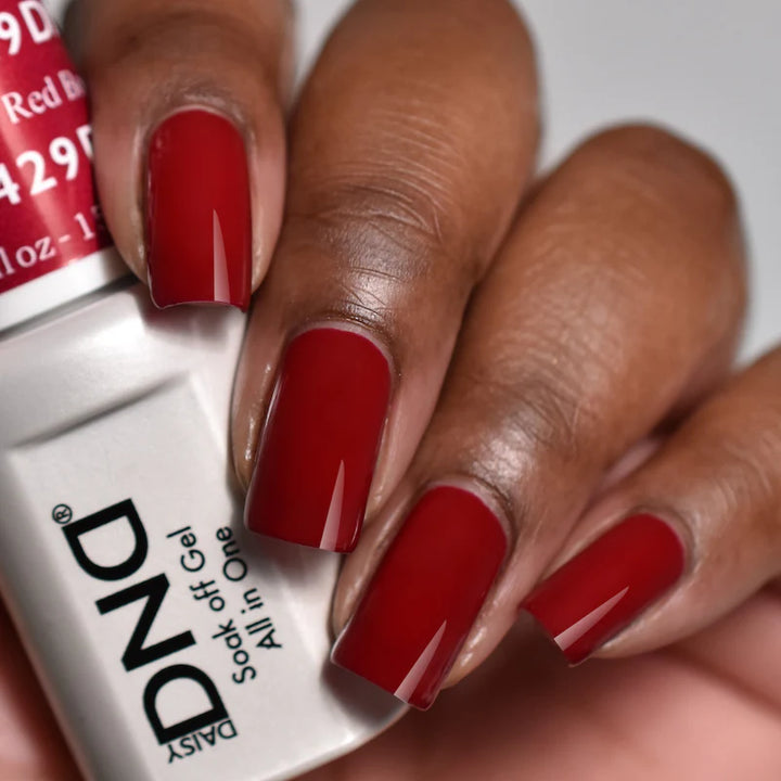 #429 - DND Gel UV/LED Soak Off Gel polish - Boston University Red