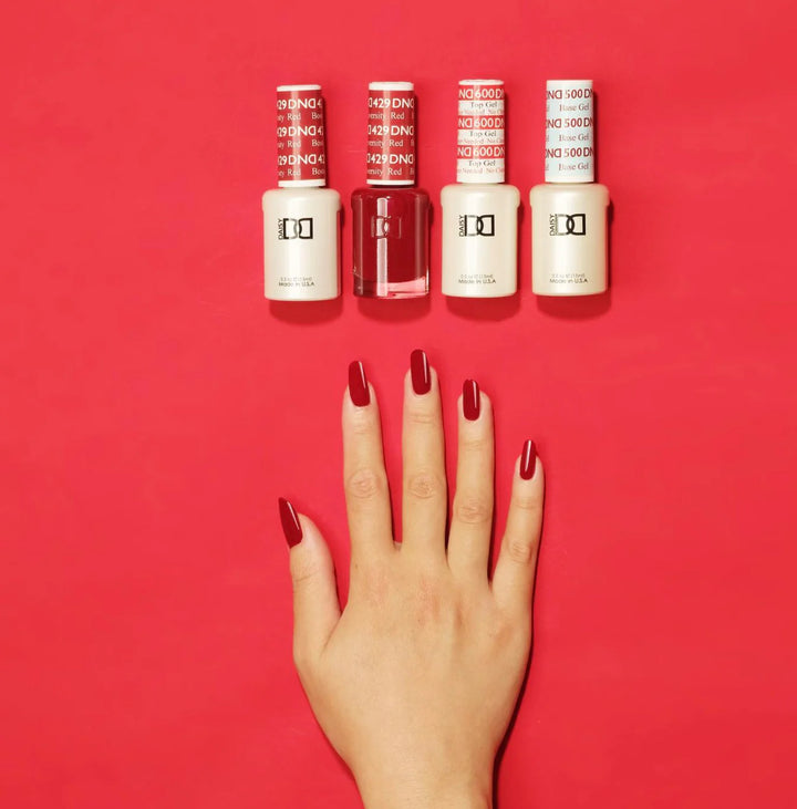 #429 - DND Gel UV/LED Soak Off Gel polish - Boston University Red