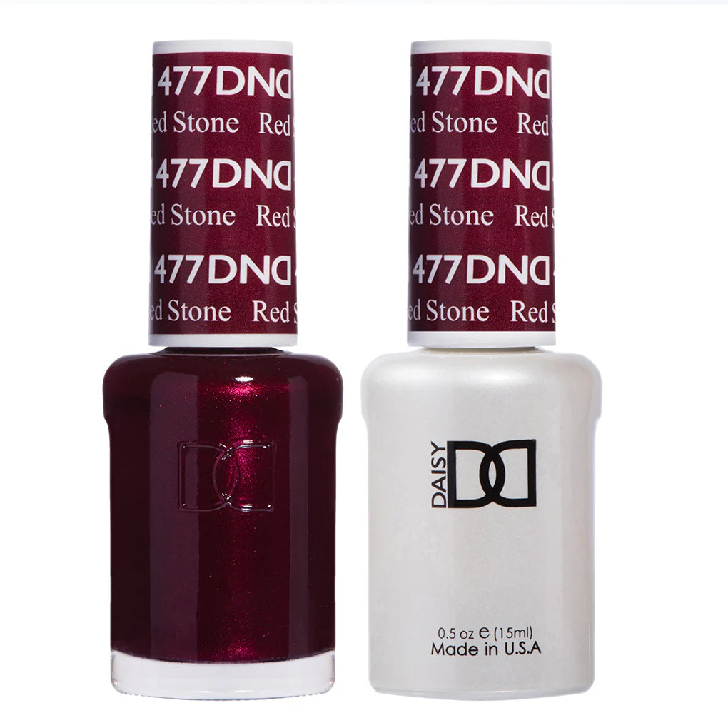 #477 - DND Gel UV/LED Soak Off Gel polish - Red Stone