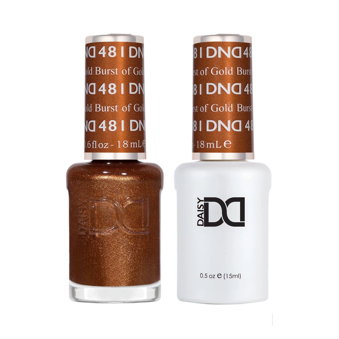 DND Gel #481 Burst of Gold