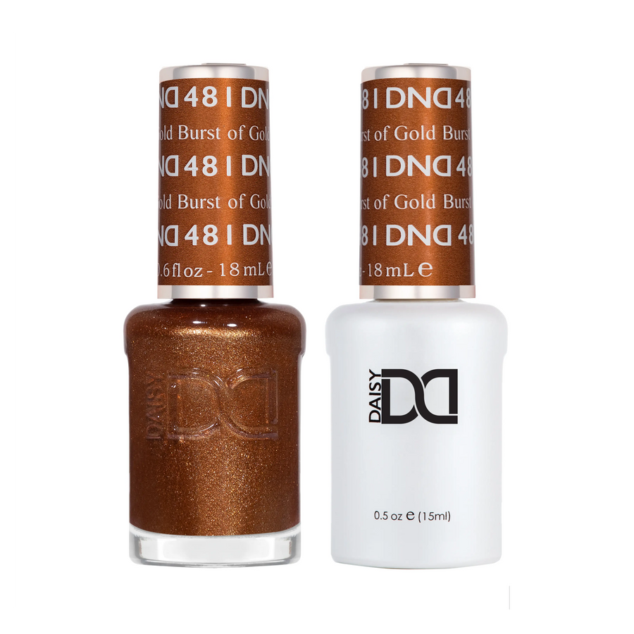 DND Gel #481 Burst of Gold