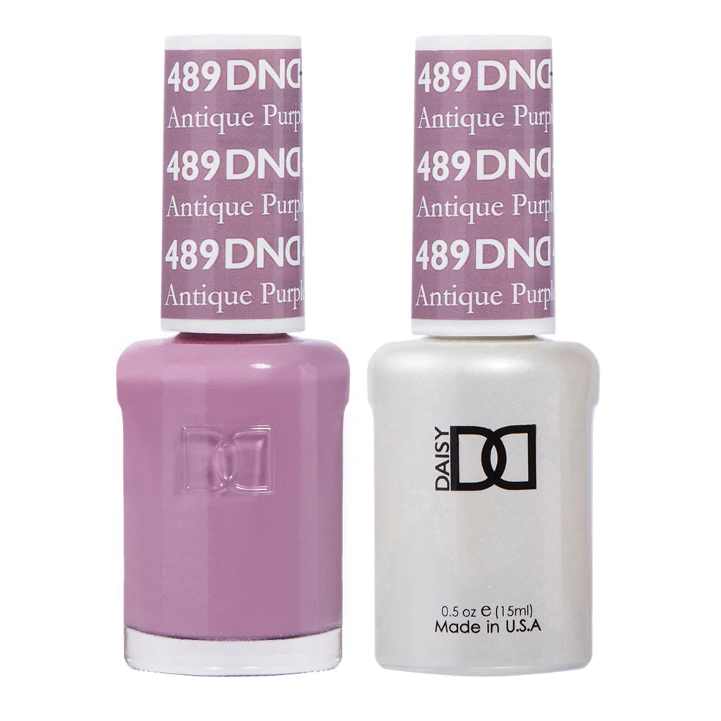 #489 - DND Gel UV/LED Soak Off Gel polish -  Antique Purple