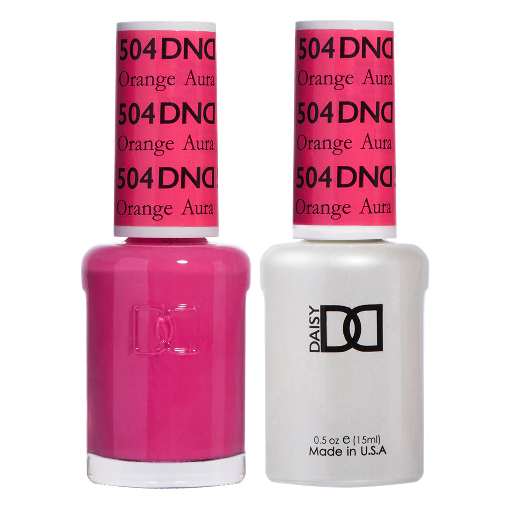 #504 - DND Gel UV/LED Soak Off Gel polish -  Orange Aura
