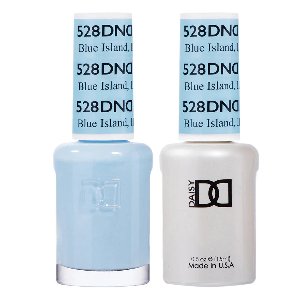 #528 - DND Gel UV/LED Soak Off Gel polish - Blue Island